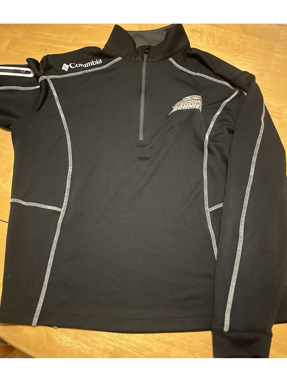 Columbia  St. Bonaventure Bonnies  1/4 Zip Pullover Men’s Medium Golf Shirt